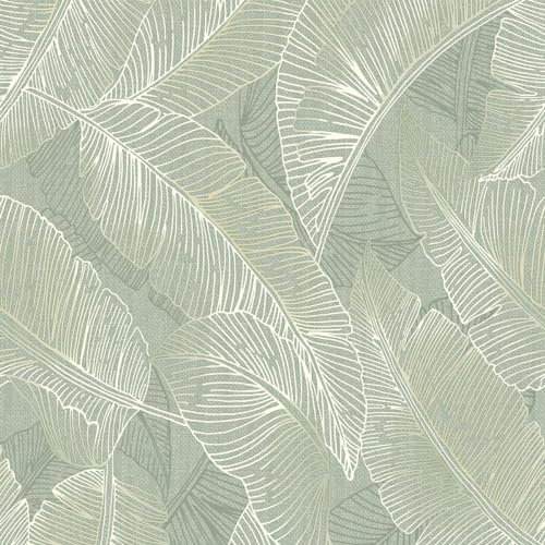 Belgravia Papier peint Anaya Leaf - Fond D'écran pour Salon, Chambre, Couloir, Décoration - Moderne Graphique Decoratif Papier Peint avec motif de feuilles, reflets subtils et finition texturée