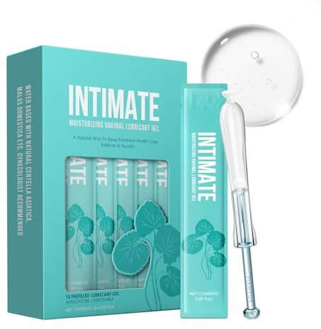 Gel Lubrificante Intimo per Coppie con Essenza di Centella Asiatica - Centella Asiatica per Calma e Riparazione, Idratazione e Lubrificazione a Lungo Termine, Combattimento della Secchezza,10x2.5ml