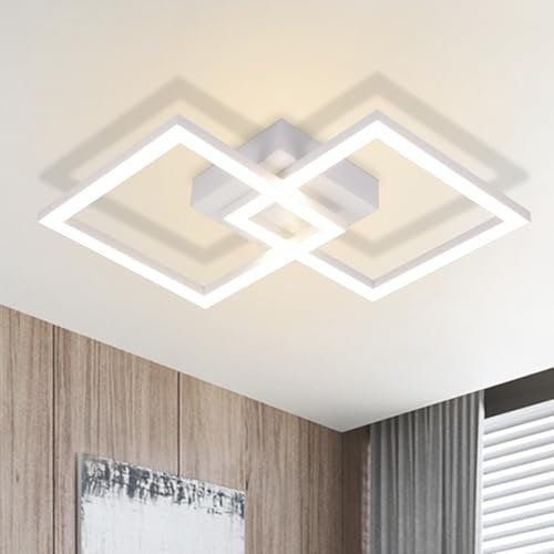 Homefire plafoniera LED cucina - lampada moderna cucina 24W 4000K plafoniera soggiorno design lampada corridoio neutro camera da letto illuminazione soffitto bianco dei bambini camera da letto