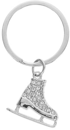 FUTUREORYY Llavero De Patín De Hielo para Mujeres y Niñas Accesorio De Patinaje Artístico y Fiestas De Patinaje Charm De Bolsa y Llave De Diseño Único y Moderno