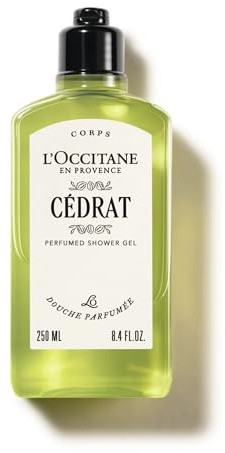 L'OCCITANE - Cédrat Shower Gel - 250 ml - Fresh, zesty and woody fragrance - Made in France