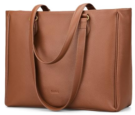 befen Brown Genuine Leather Tote Bag for Women Work Office Bags Handbags