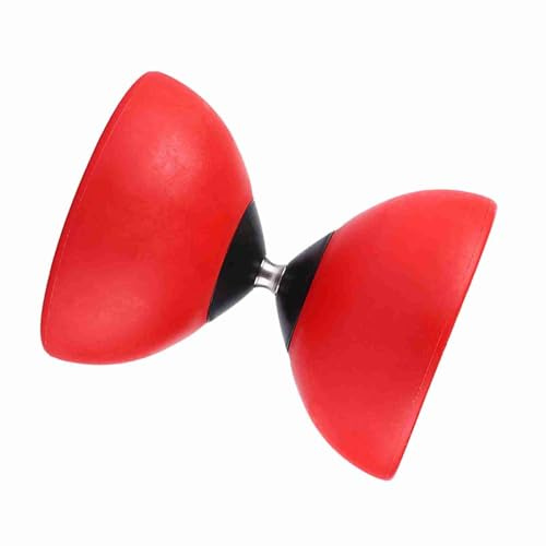 HETHLIF Diabolo Trippellager Rolig Kinesisk Yoyo för Handträning och Underhållning, Lämplig för Alla åldrar, ABS-material - Röd/Grön/Gul (Röd)