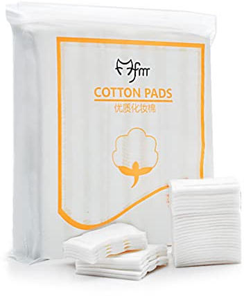Almohadillas de algodón cuadradas suaves para quitar maquillaje, de algodón cosmético de triple capa para tóner y productos para el cuidado de la piel, almohadillas de algodón cosmético sin pelusa
