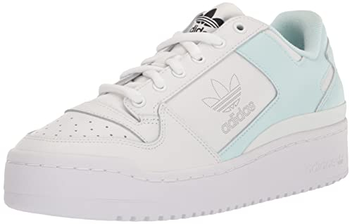 adidas Originals Women's Forum Bold Sneaker, White/Almost Blue/Almost Blue, 8
