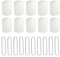 Zfseyuh 30 Stück Aluminium Rechteck Blank Tags,Dog Tags Anhänger,Blanko Schildform Anhänger Dog Tag mit 30 Stück Edelstahl Perlen Rollenkette für Herstellung Dogtags Halskette Armband