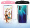 MEETTIKEY 2 PCS Pochette Etanche Smartphone, IPX8 Pochette Telephone Portable Etanche Universel Coque Waterproof pour Phone 15 14 13 12 11Pro Max S22/S21/S20 (Noir+Rose)