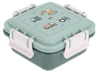 Tutete Fiambrera Infantil | Fiambrera escolar hermética | Apta para microondas y lavavajillas | Ideal para colegio, parque y picnic | Sin BPA | Cierre seguro | trucks