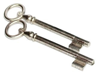 2 clés supplémentaires pour serrure à visser, clés, différents numéros de clé, clés de rechange pour serrure à visser