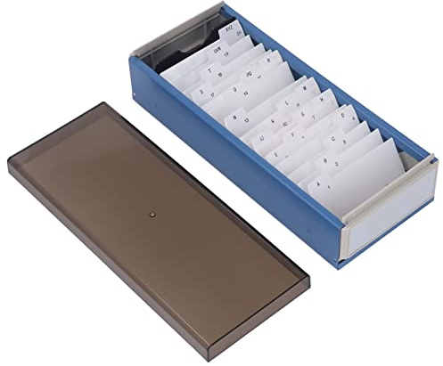Porte-Cartes de Visite, Organisateur de Fichiers de Cartes de Visite de A à Z, Porte-Cartes de Visite 800 Porte-Cartes de Visite à Couverture Transparente (Wakectsp5nb9g4186-11)
