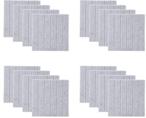 Wrtysully Paneles Absorbentes de Sonido de 12 Piezas, Almohadillas de Aislamiento AcúStico, Aislamiento de Eco Bajo, Utilizado para DecoracióN de y Tratamiento AcúStico