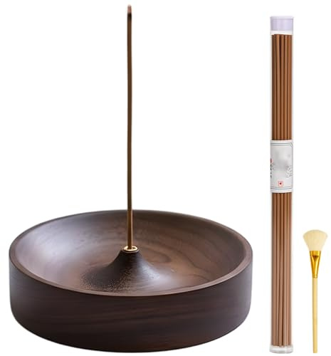Incense Holder, Incense Stick Holders, with 45 Sandalwood, Wooden Incense Stick Holders Set for Home, Meditation, Yoga and Spa Rooms Decor, Office, Gift for Aromatherapy Enthusiasts