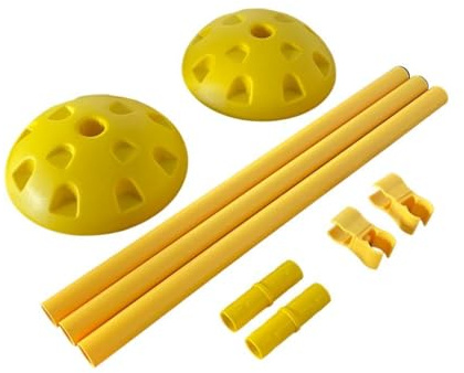 QLoztyse 3 Piezas de Ajustables para Juegos Deportivos Obstáculos de Velocidad y Resistencia Equipo Portátil PP Plegable Adecuado para Niños
