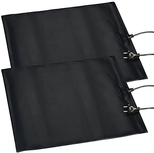 Royal Gardineer Heizmatten Pflanzen: 2er-Set Heizmatten für Pflanzenanzucht & Terrarien, Größe M, IP67, 40W (Heizmatte Zimmergewächshaus, Indoor-Heizmatte, Gewächshaus)