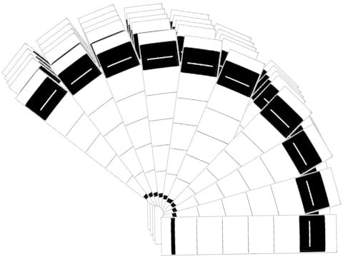 50 Stück Ordner Etiketten Selbstklebend Schmal Ordnerrücken Aufkleber Weiß Ordner Rückenschilder Selbstklebend 3.6 * 19cm für 5 cm Schmale Ordner
