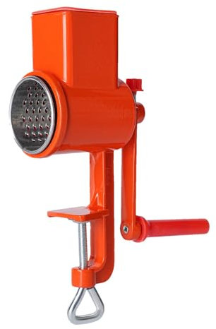 GRANDER CRAIN - Mulino a manovella in lega in lega di alluminio | Shredder di formaggio, noce, avena, spezie, pepe, macinino di mais e grano | Smerigliatrice per cereali manuali per l'uso della cucina