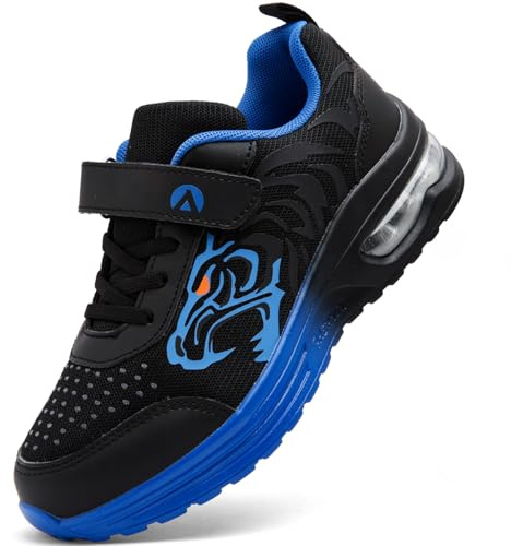 PiDaGlobal Kids Trainers Boys Running Shoes Girls Athletic Sneakers Glow-in-Dark Sports Shoes Breathable Tennis Shoes Lightweight School Walking Shoes