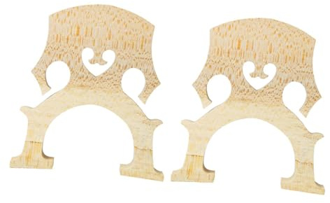 Baluue 2Pcs 4/4 Maple Cello Bridge Professional Fitted Cello Parts Accessories for Orchestral Strings