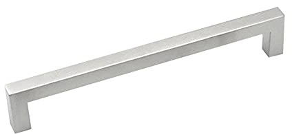 BOZONLI 2 Stück Möbelgriffe Edelstahl Gebürstet Schrankgriffe Schubladengriffe Küchenschrank Türgriff Bohrlochabstand 256mm Silber