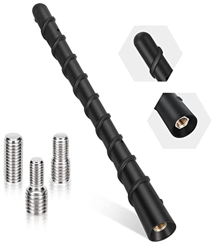 PAIRIER Autoantenne kurz 18cm Autoradio Dachantenne Universal Kfz Dachantenne für Optimalen AM/FM Empfang mit M4, M5, M6 Superkompatibilität