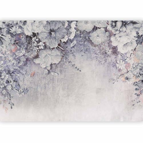 murando PREMIUM Fotomurales Flores 350x256 cm Papel pintado tejido no tejido Decoración de Pared decorativos Murales moderna de Diseno Fotográfico Hojas Naturaleza concreto b-C-10313-a-b