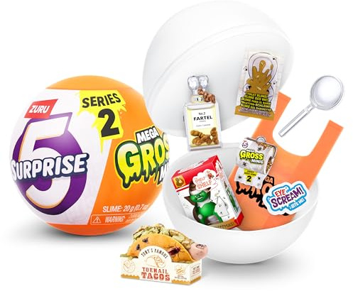 5 Surprise Mega Gross Minis Serie 2 von ZURU, geheim, sammelbar, mini, Parodie(1 Kapsel)