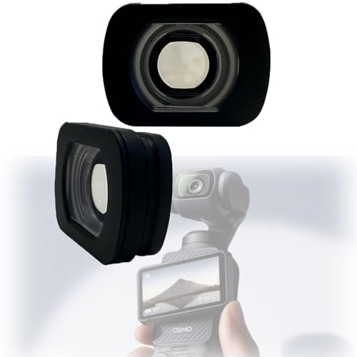 Fenmaru Weitwinkelobjektiv Magnetisches Design Weitwinkelfilter Kompatibel mit DJI Osmo Pocket 3 Gimbal Kamera Zubehör