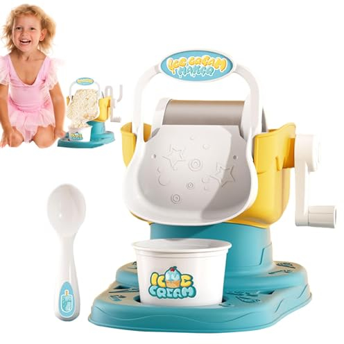 Yogurt Maker, Eismaschine | Softeismaschine | Schnelle Ergebnisse, hausgemachte Gelatomaschine mit Anwendungsgriff, zur Herstellung von hausgemachtem Softeis