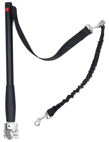 Laisse de vélo pour chien, laisse de sécurité flexible pour chien, installation facile, laisse d'entraînement amovible pour chien, fixation de laisse pour chien pour les exercices en plein air,