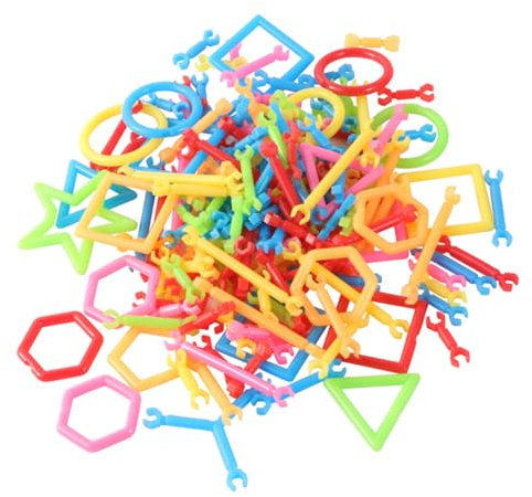 Toyvian 1 Juego De Bloques De Construcción Ensamblables Rompecabezas para Bloques De Construcción Barras Ingeniería De Construcción Educativa