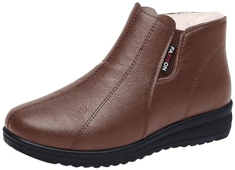 Generisch Scarpe ortopediche stivali donna sneaker scarpe sportive invernali stivaletti comodi scarpe invernali antiscivolo leggeri stivaletti corti slip on stivali larghi stivali invernali corti