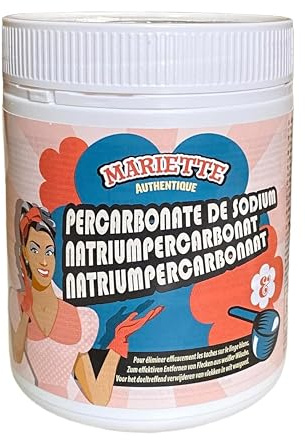Natriumperkarbonat - naturligt blekmedel och miljövänligt fläckborttagningsmedel | Mariette Authentique | Multifunktionsrengöringsmedel för tvätt, hem och utomhus | miljövänligt alternativ till klor