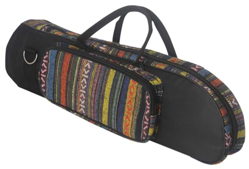 Vaguelly Custodia Imbottita per Tromba Borsa Porta Tromba Supporto Interno e Design Etnico per Musicisti e Viaggi