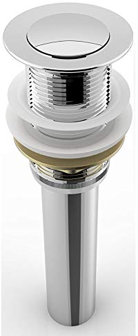 Korpusbad Push Open AA21 ohne Überlauf-Funktion edel verchromt mit Rohrverlängerung