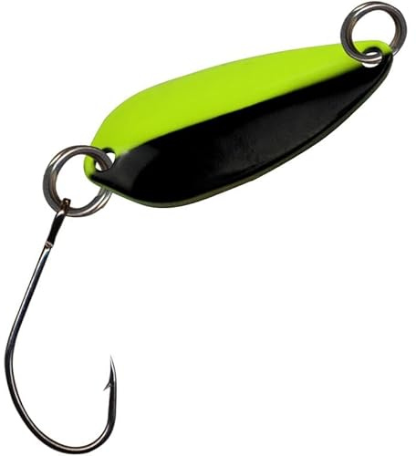FTM Unisex - Adult 10C5200185C10 Spoon Wasp 2.9 cm 2.5 g Trout Blinker for Spin Fishing on Trout Pond, Blinker for Trout Fishing, Spoon Blinker, Colour: Yellow/Black, Colourful, Normal
