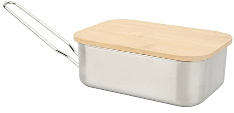 Pasamer Pranzo al Sacco Contenitore Portatile in Acciaio Inox per Picnic in Latta