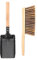 Giilayky Coal Shovel and Hearth Brush Set, Fireplace Shovel and Brush, Hearth Tidy Set, Fireplace Tool Set, Fire Pit Tools