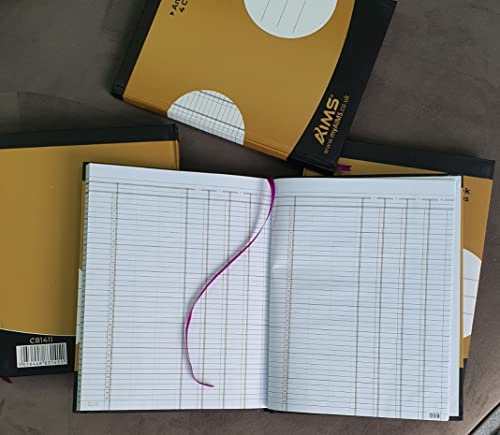 Account Book 7 Column Across Ledger 100 Pages Hardbound Bookkeeping Record Daily Income & Expense Ledger | Petty Cash Debit & Credit Register Home Office & Small Business (Cash Book 4 Column)