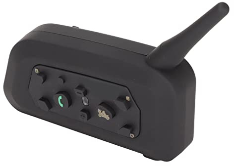 Casco de Motocicleta Motor de Intercomunicador Auricular Inalámbrico de Comunicación Grupal para 2 Ciclistas Auricular de Casco Dúplex Completo con Respuesta Automática