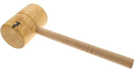 Uonlytech Maillet En Bois Fait Main Exquis Maillet En Bois Massif Marteau De Menuiserie Poignée Confortable Pour Les Menuisiers