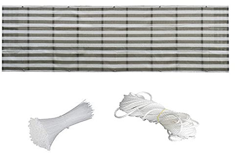 Cubierta de Pantalla de Privacidad para Balcón de 3x16 Pies, Protección de Rieles de Protección de Cerca, Pantalla de Privacidad de Tela de Polietileno de Alta Densidad, Toldo para Patio,(Banda)