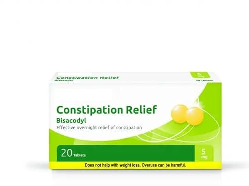 Constipation Relief Laxative 5mg Gastro-Resistant Tablets – 3 Pack of 20 Tablets – Effective Adult Relief (Brand May Vary)
