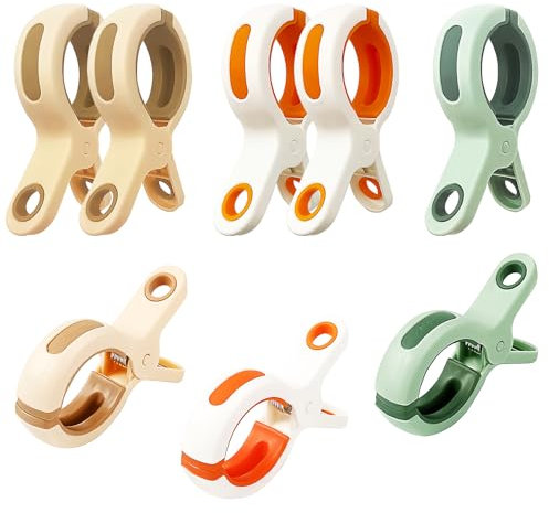 8 Pcs Beach Towel Clips,CSLGDMAI Plastic Towel Clips,Strong Grip Clothes Hook,Non-Slip Towel Pegs for Sun Lounger Laundry Pool Chairs Sunbeds Washing Line