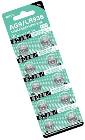 10pcs LR936 Batterie A Bottone 1.5V Alcaline Stabile Alimentazione per Gadget E Accessori Sostituire LR45/LR936/394/AG9