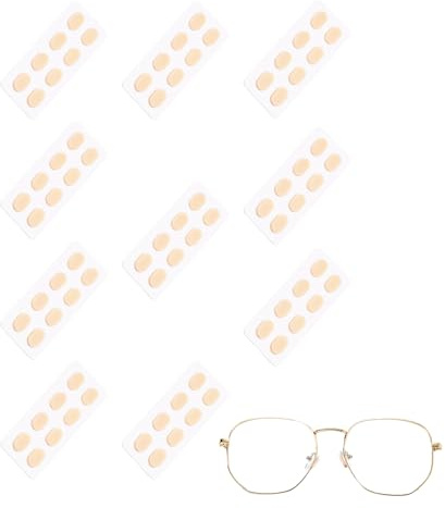 Patins De Nez Pour Lunettes - Coussinets Fins Adaptés aux Lunettes de Vue et de Soleil,40 Paires Patins Autocollants Pour Lunettes De Soleil Antidérapants Pour Lecture Voyage Travail Sport Maquillage