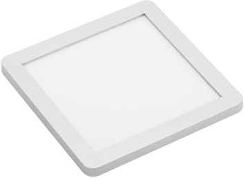 GTV LED Panel VEGAS – 3,5 W Aufbauleuchte, 100×100 mm, 4000 K Neutralweiß, 145 lm, 12 V DC, 2 m Kabel mit Mini-AMP, IP20, dimmbar, für Schränke & Arbeitsflächen, Aluminium
