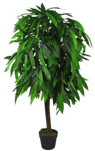 Leaf Design UK Artificial Realistic Mango Plant / Tree, 120cm