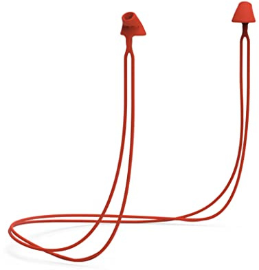 Flare Calmer Kids Secure – Ear Plugs Alternative – Reduce Annoying Noises Without Blocking Sound – Soft Reusable Flexible Silicone with Built-in Lanyard – Red