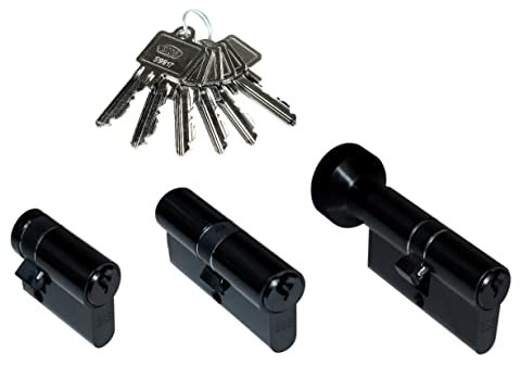 BKS Dark Edition Gleichschließende Profilzylinder, Frei Konfigurierbar, Doppelzylinder, Knaufzylinder, Halbzylinder (27/10)