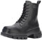 Tommy Jeans Damen Stiefel Chunky Leather Boot aus Leder, Schwarz (Black), 37 EU